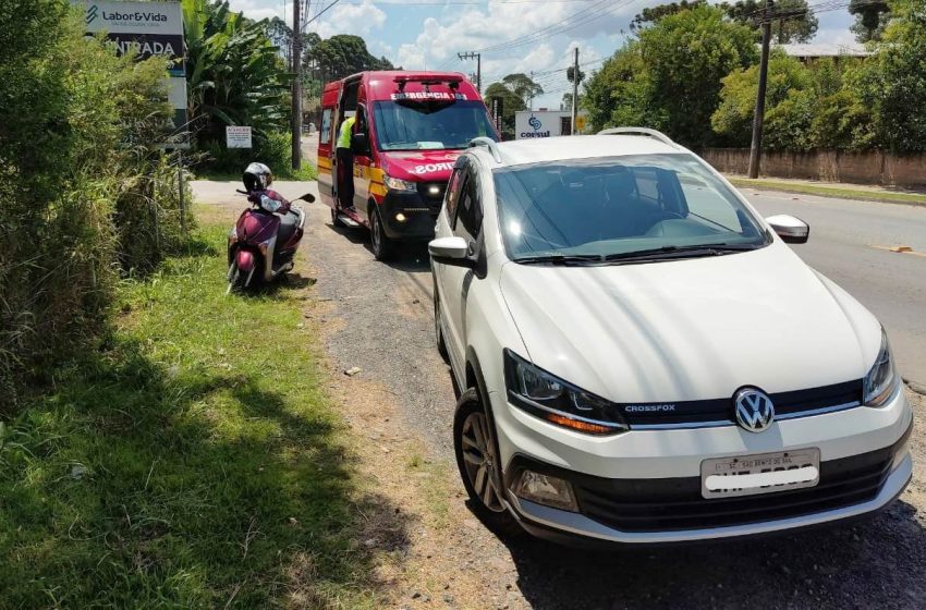  Acidente assustou, mas ninguém saiu ferido