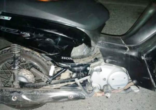  Acidente resta em um motociclista ferido