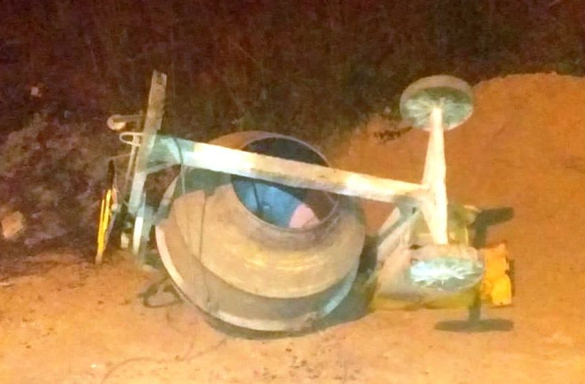  Foi roubar betoneira e acabou vendo o sol nascer quadrado