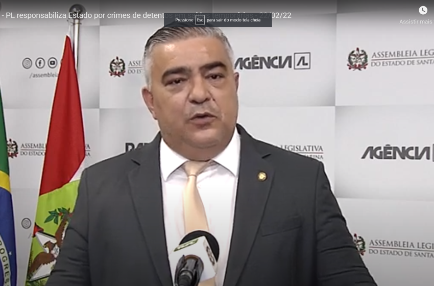  Danos de crimes cometidos por presos em saída temporária em SC podem ser pagos pelo Estado