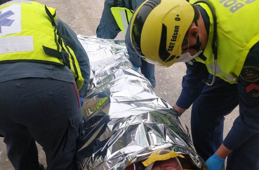  Trabalhador sofre queda de altura