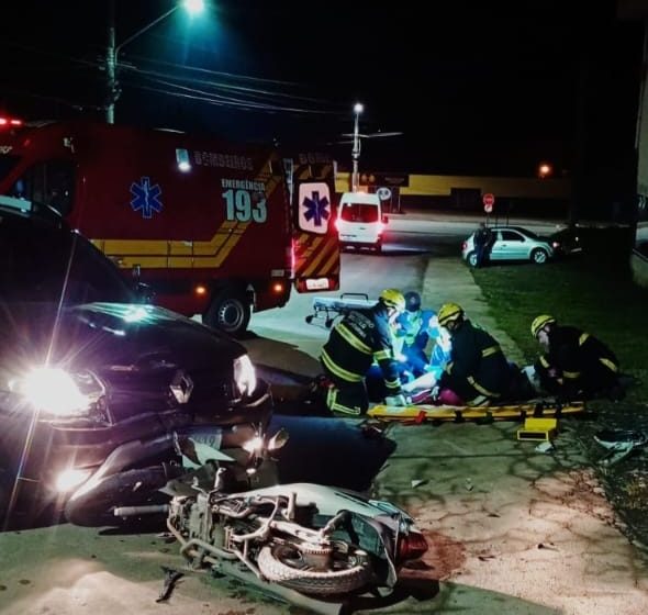  Acidente em Rio Negrinho deixa mulher ferida