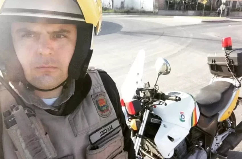  Policial de SC morto atropelado mandou mensagem à esposa minutos antes do acidente: ‘Vou atrasar’