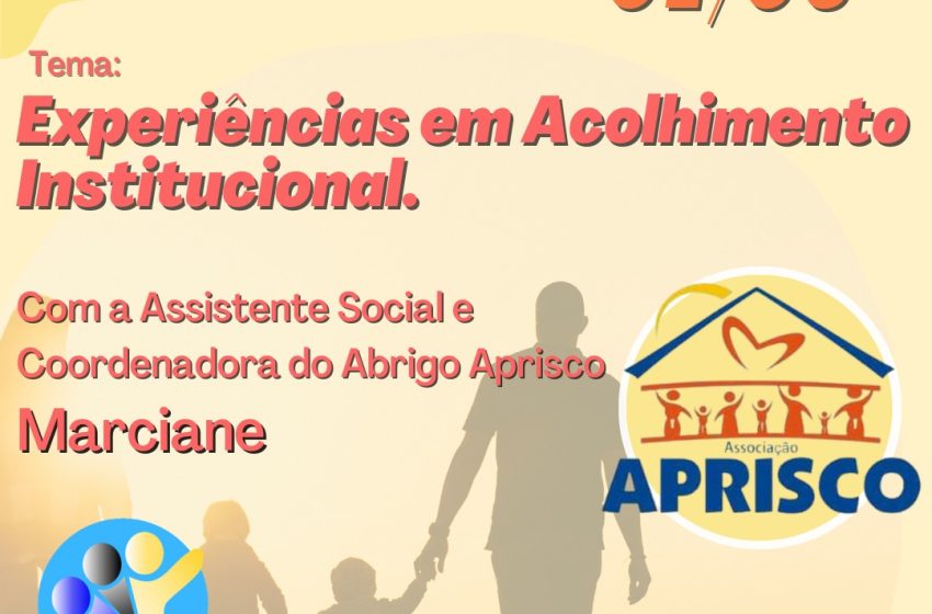  Encontro do “Gerando Amor” é nesta quarta (01)