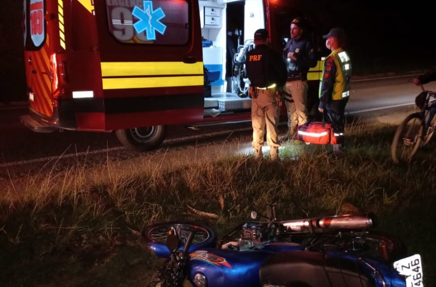  Acidente com moto no Bairro Lençol