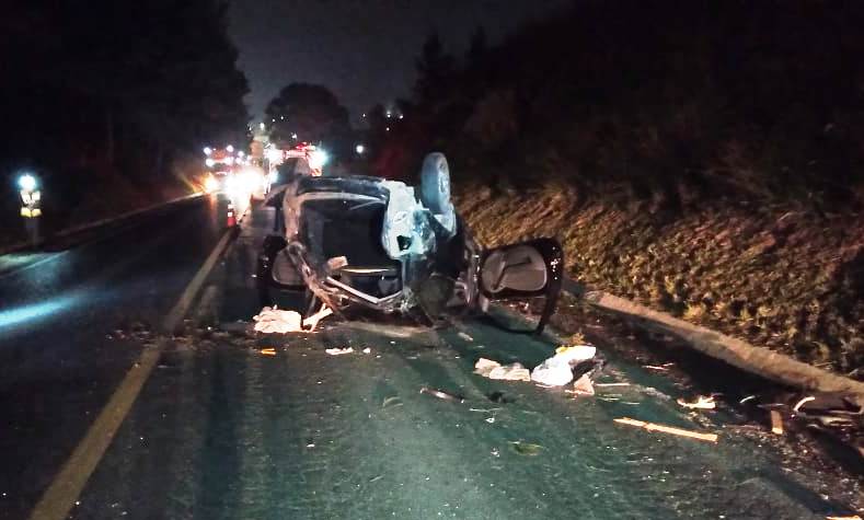  VÍTIMA FATAL: Capotamento e morte na BR-280