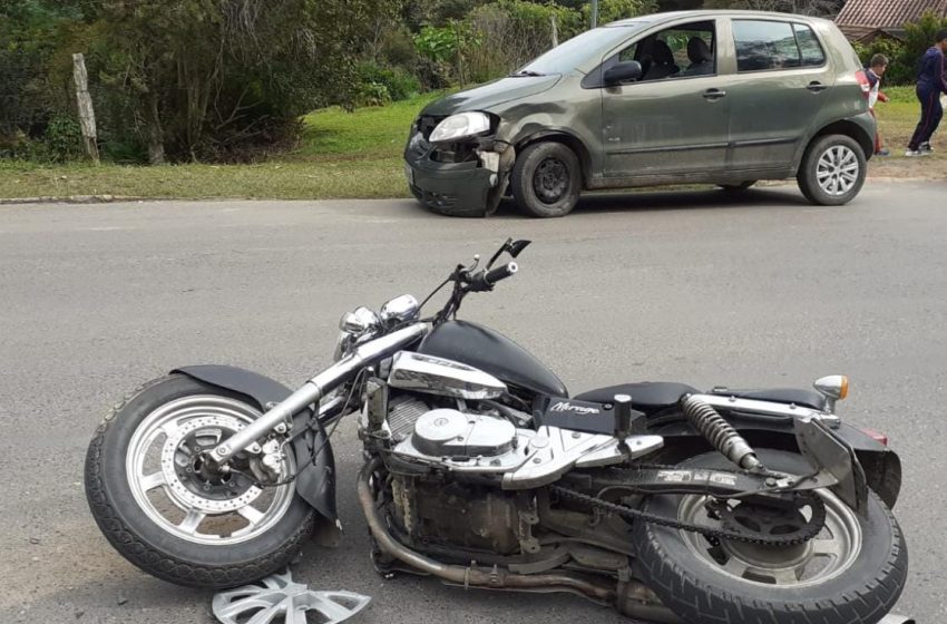  Acidente deixa um ferido em Rio Negrinho
