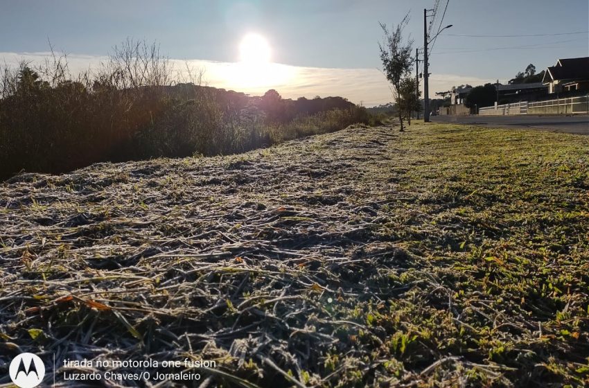  Geada e temperatura em zero grau