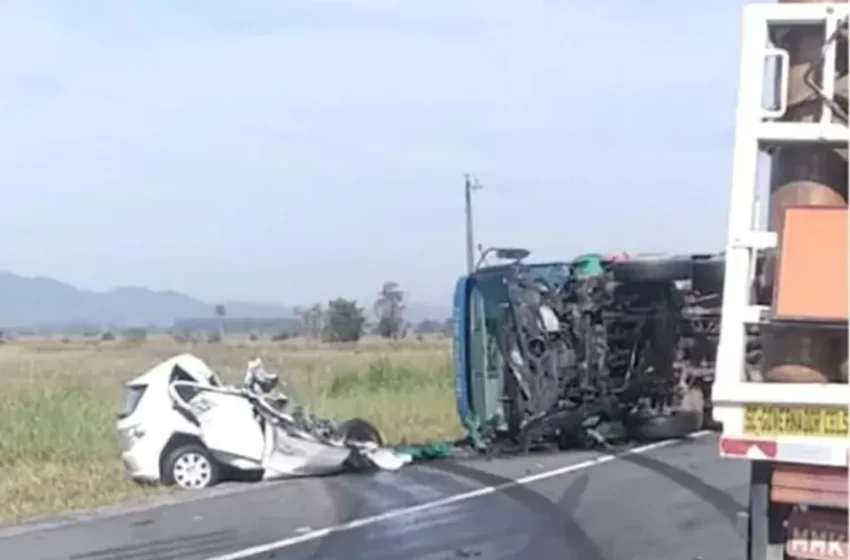  Morte na 470: Acidente grave entre caminhão e carro