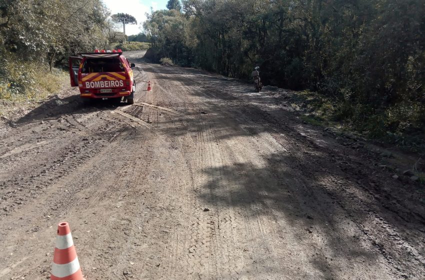  Queda de moto deixa homem ferido
