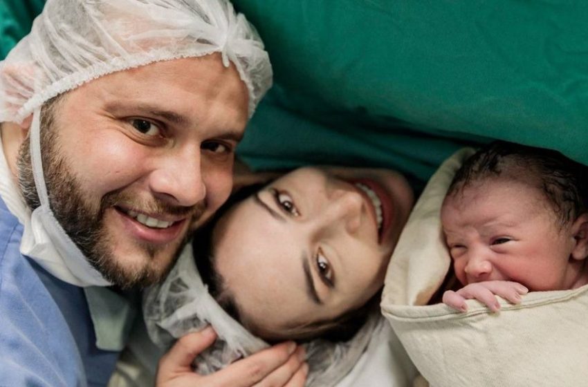  Filho nasce  no dia do aniversário do pai em Brusque