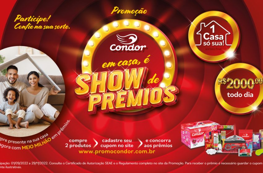 Condor lança promoção que soma meio milhão de reais em prêmios