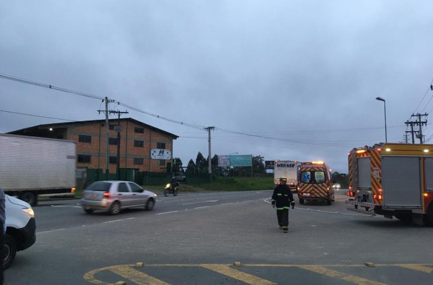  Mulher foi atropelada na Rodovia Genésio Tureck