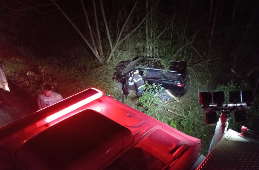  Saída de pista deixa um idoso ferido