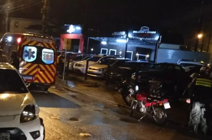  Colisão entre carro e moto deixa um ferido no bairro Serra Alta