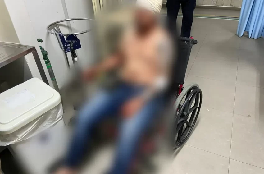  Menino de 11 anos fica ferido ao defender pai que era espancado por 20 homens dentro de comércio