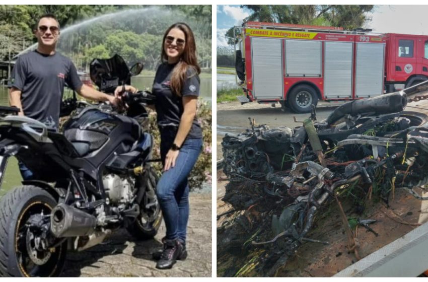  Fiat Brava corta a frente de moto, causa a morte de uma pessoa e deixa outra em estado grave.