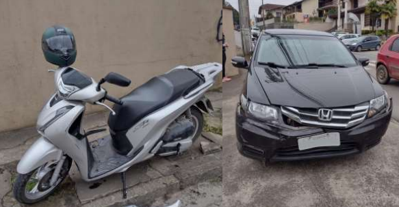  Acidente no bairro rio negro deixa um ferido