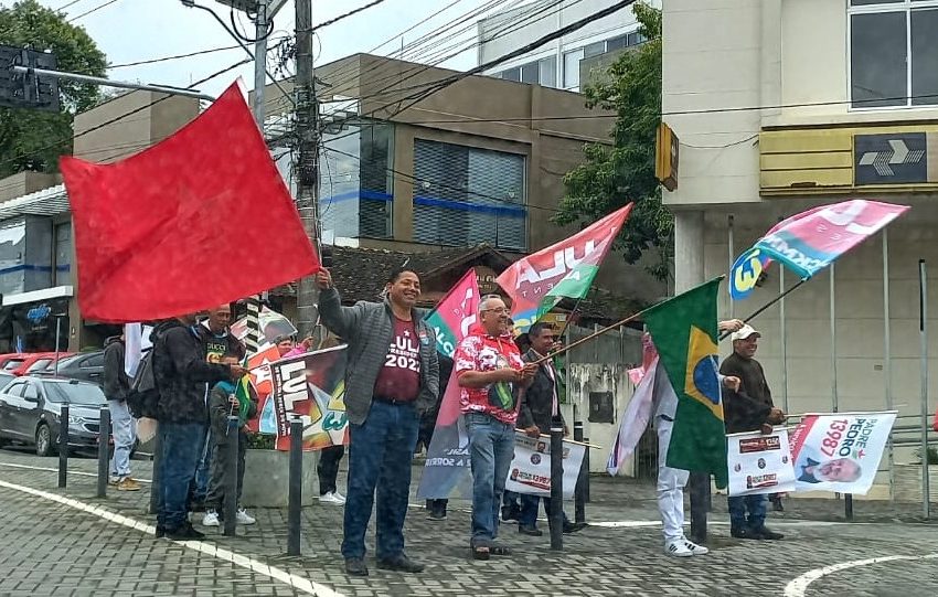  Bandeiras Petistas se agitaram no Centro