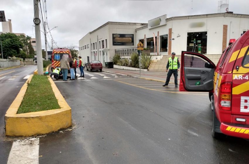  Queda de moto deixa uma pessoa ferida