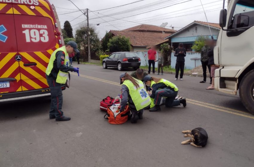  Adolescente sofre atropelamento