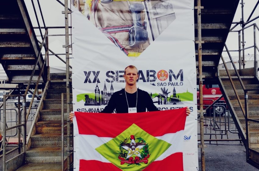  Bombeiro militar de Rio Negrinho compete prova “Bombeiro de Aço” em campeonato nacional