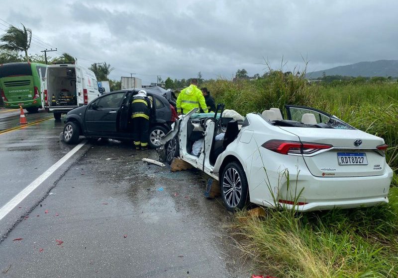  Acidente tira a vida de uma mulher no Vale do Itajaí