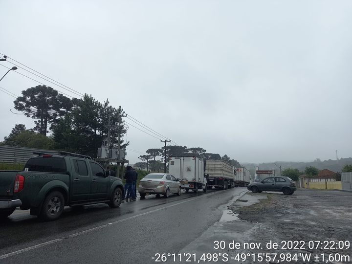  DONA FRANCISCA: três deslizamentos na madrugada desta quarta-feira