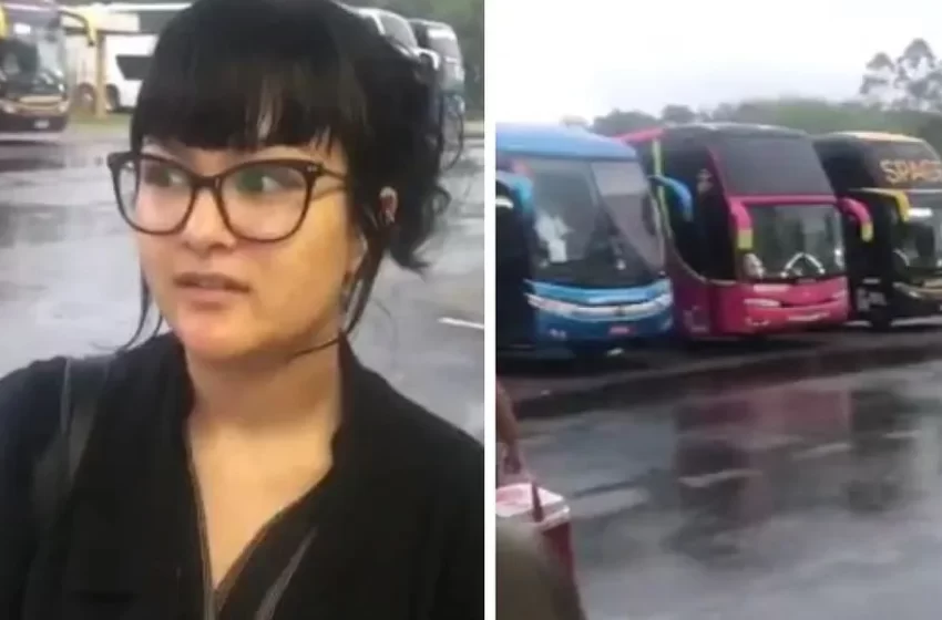  Ônibus com idosos e bebês está há quase 24 horas em bloqueio