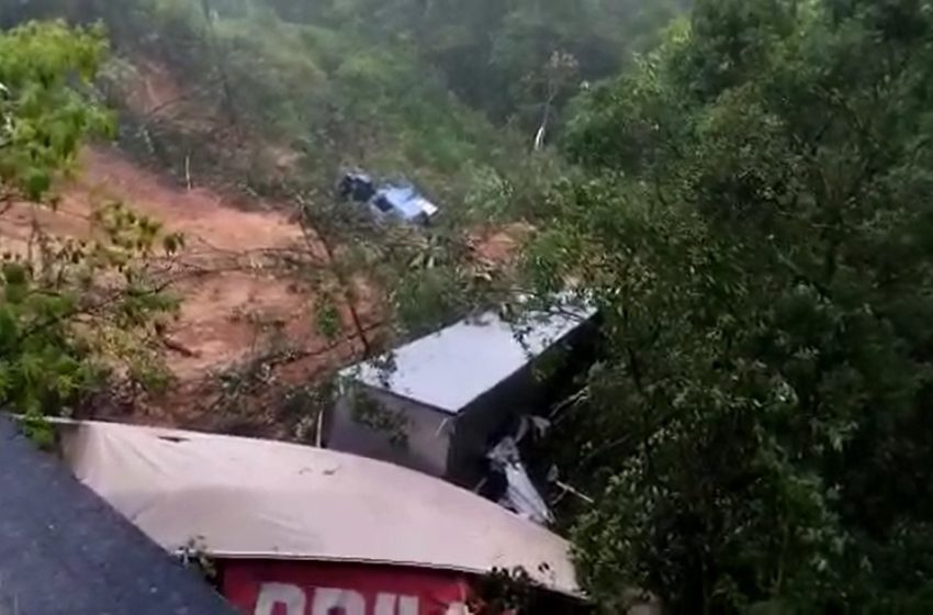  PRF confirma primeira morte em deslizamento na BR-376