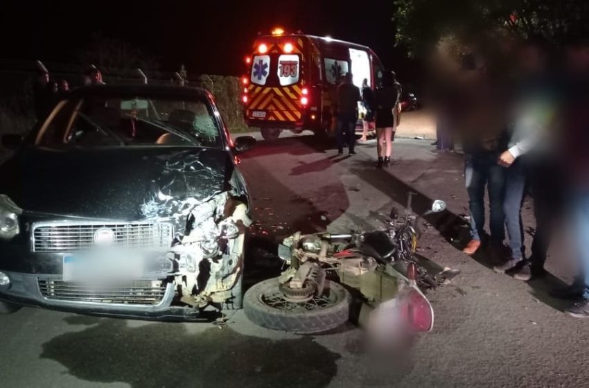  Motociclista sofre fratura em Campo Alegre