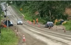  BR-280: Trecho liberado apenas para veículos leves