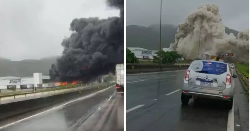  Incêndio gigantesco entre Penha e Navegantes