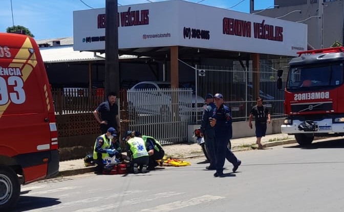  Acidente resta em motociclista ferido