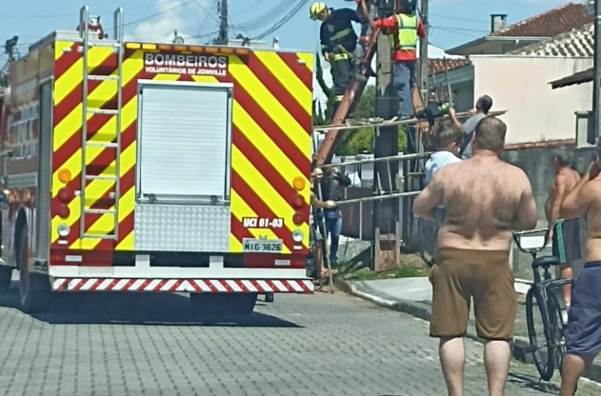  Homem morre eletrocutado em poste