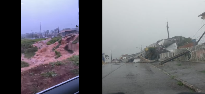  Tempestades causam estragos em cidades de SC