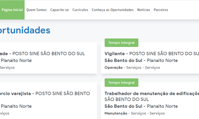  Plataforma “Emprega Mais São Bento do Sul” divulga oportunidades de emprego