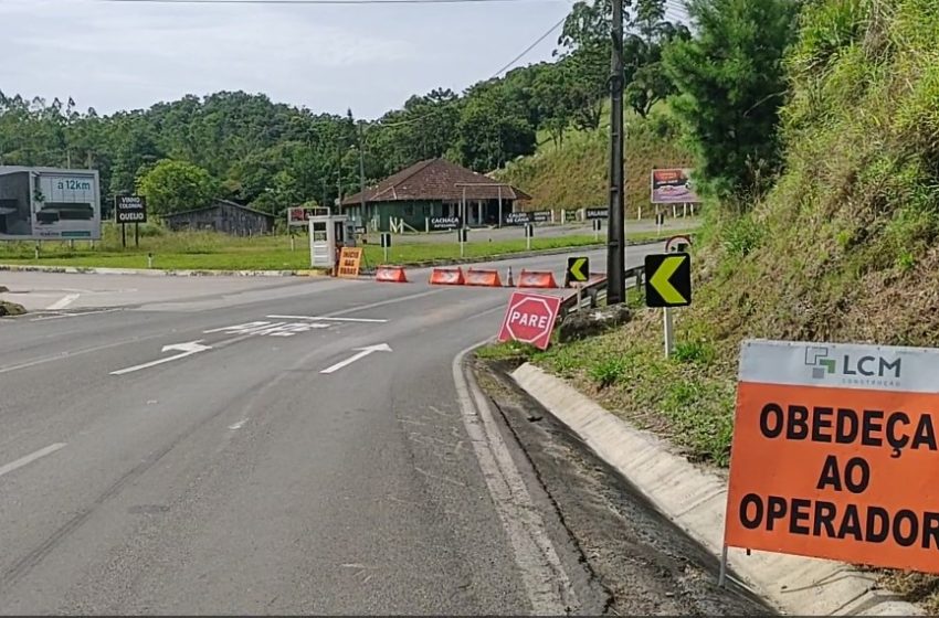  DESLIZAMENTO: BR-280 só para trânsito local