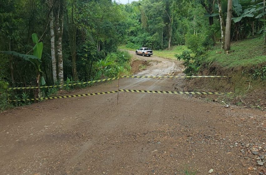  Rua XV no Rio Natal também foi interditada