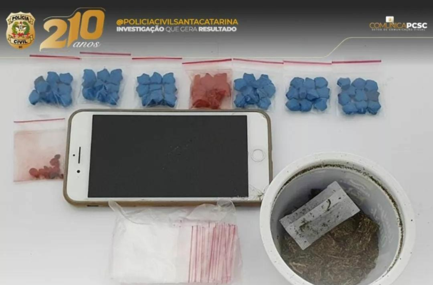  Rapaz de 20 anos é preso suspeito de tráfico de drogas