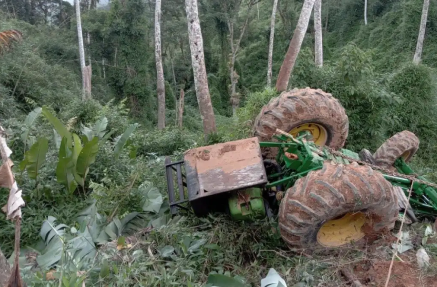  TRAGÉDIA: Agricultor morre em acidente com trator