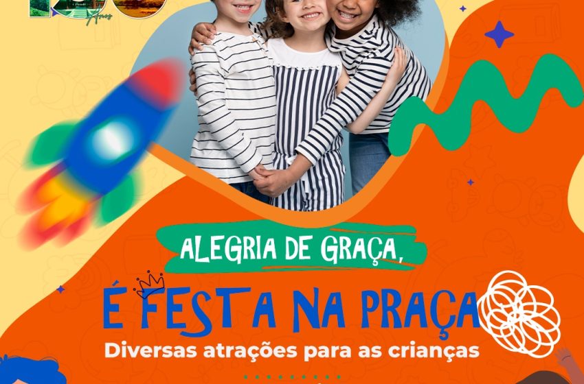  Evento de páscoa para as crianças acontece na praça central