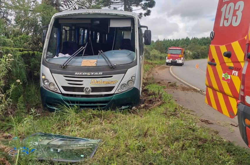  ACIDENTE COM MICRO-ÔNIBUS: motorista relata ter sentido tontura e mal súbito
