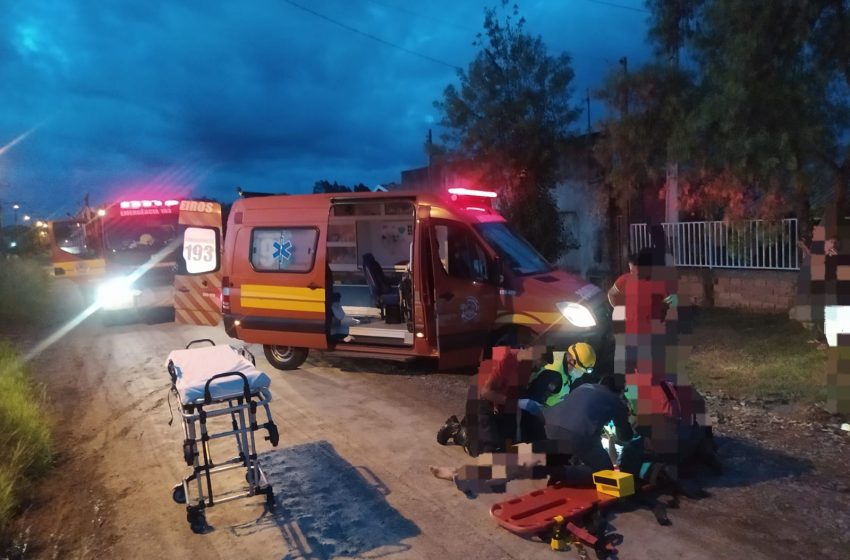  Adolescente fica ferido em acidente