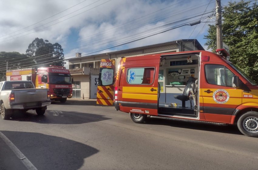  Mulher ferida em acidente é conduzida ao Hospital