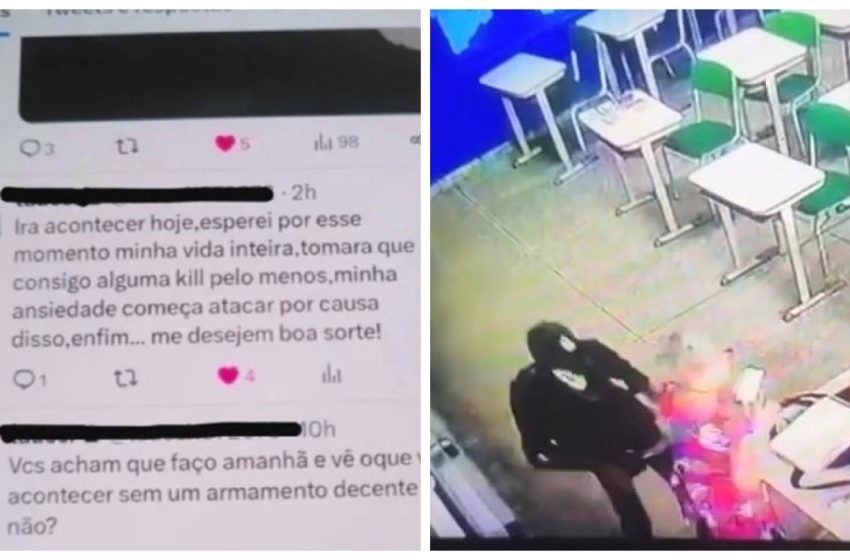  Autor anunciou ataque à escola em rede social