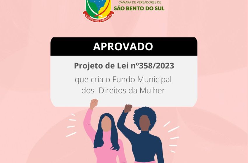  Vereadores aprovam Projeto de Lei que cria o Fundo Municipal dos Direitos da Mulher