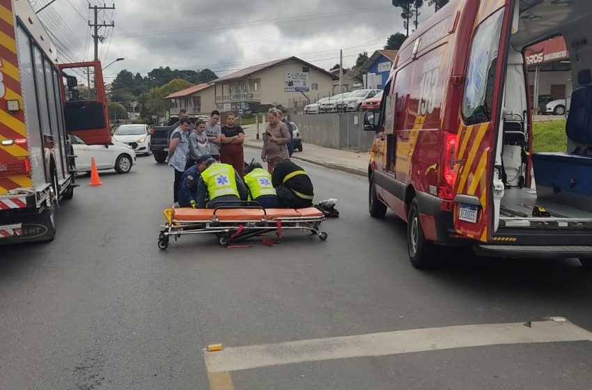 Motociclista se fere em acidente na Augusto Wunderwald