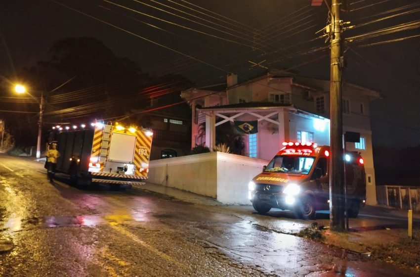  Saída de pista seguida de capotamento no centro de SBS