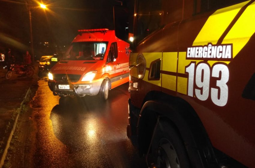  Motoqueiro fica ferido em acidente no Colonial